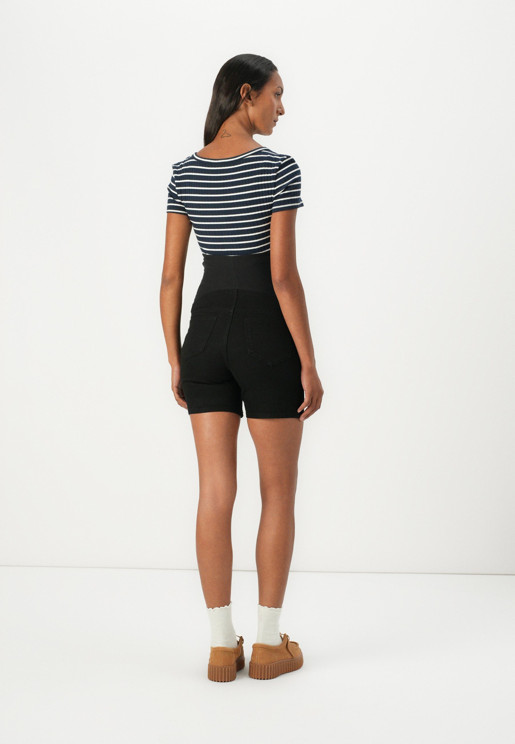 MAMALICIOUS MLAMY - Denim shorts - zwarte denim