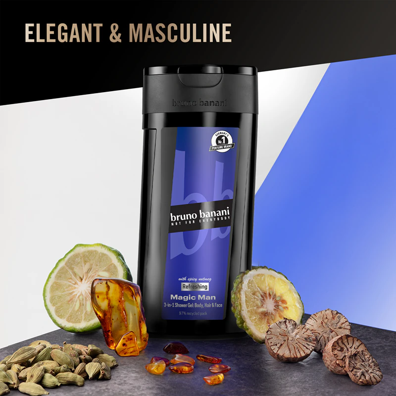 Bruno Banani Magic Man Gel de Banho Refrescante 3 em 1