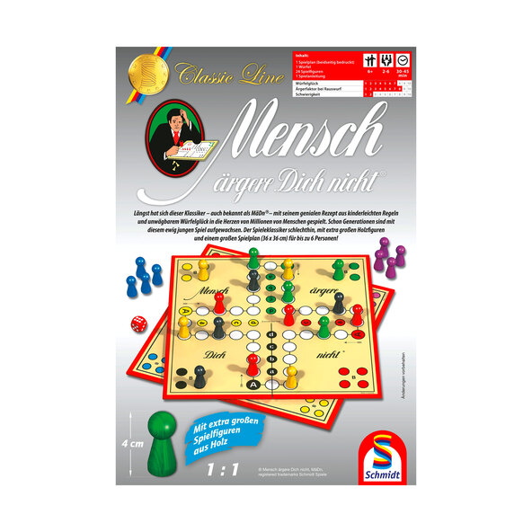 Classic Line, Mensch ärgere Dich nicht® mit großen Spielfiguren