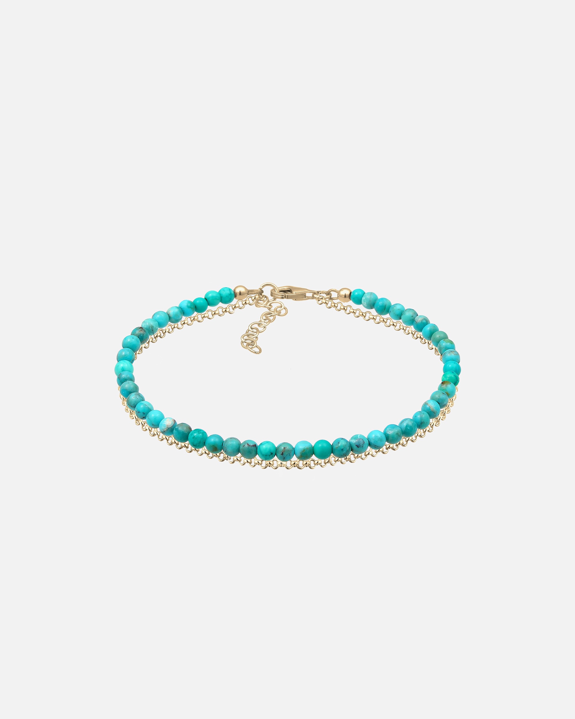 Elli Dames Couche Howlith Perles de pierres précieuses Boho en argent sterling 925 plaqué or