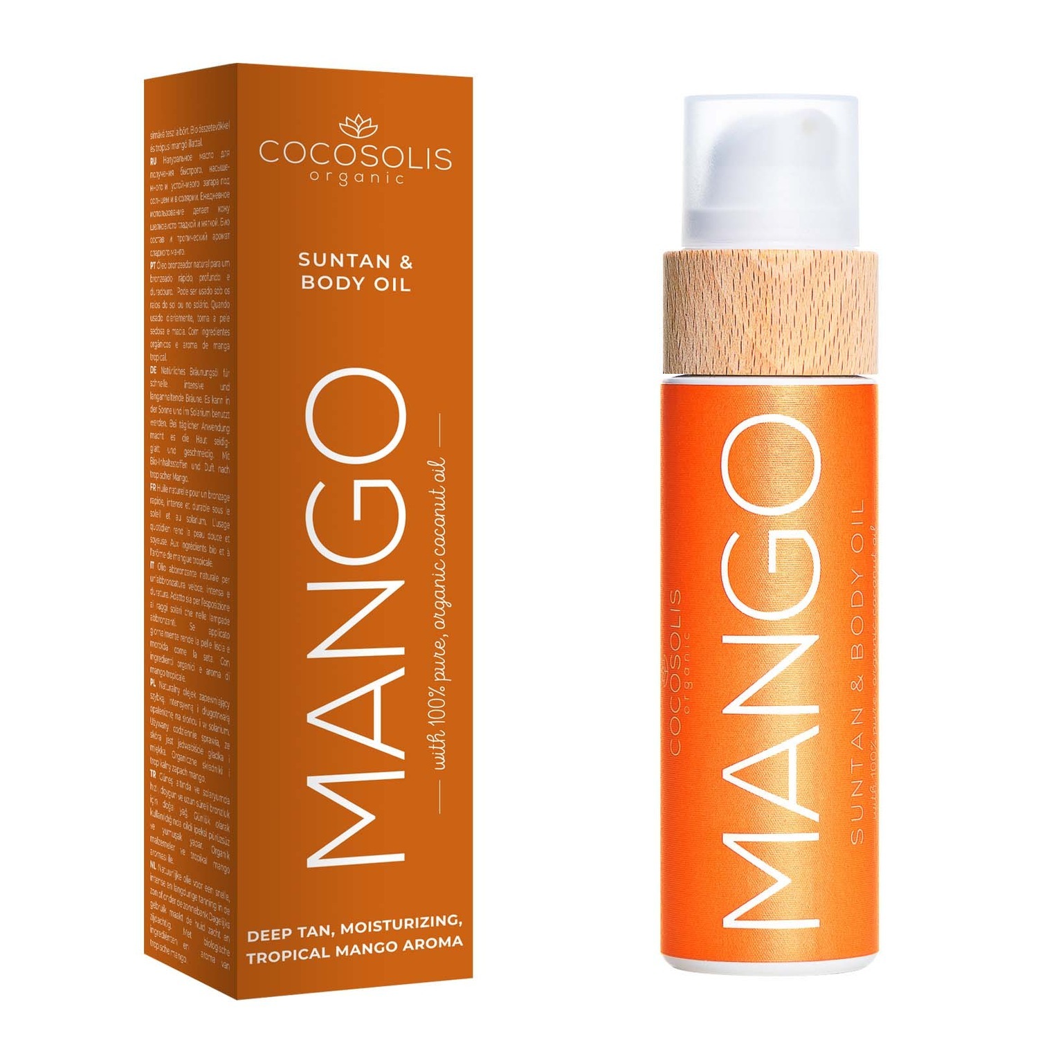 „Cocosolis“ mangų kūno aliejus – apsauga nuo saulės ir kūno aliejus – 200 ml