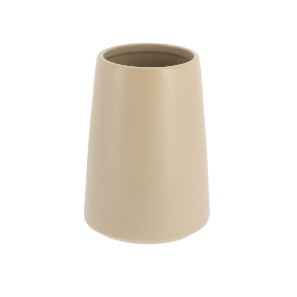 Kubek Łazienkowy Kamionka Silipo Beżowy Nowoczesny 400ml Taupe