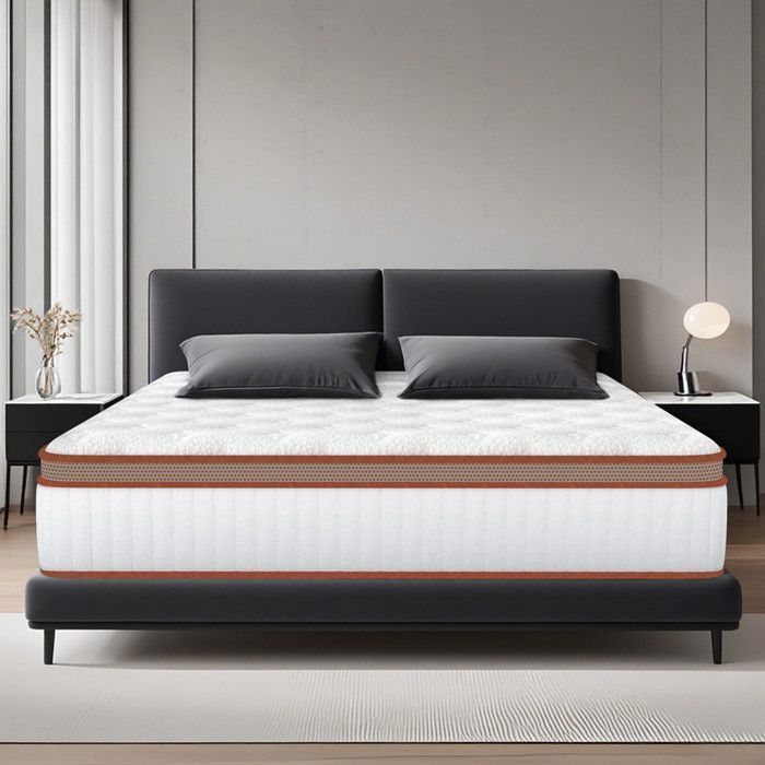 Materasso 140x200 cm, spessore 28 cm, molle insacchettate indipendenti + memory foam, 7 zone ergonomiche, ipoallergenico, lusso