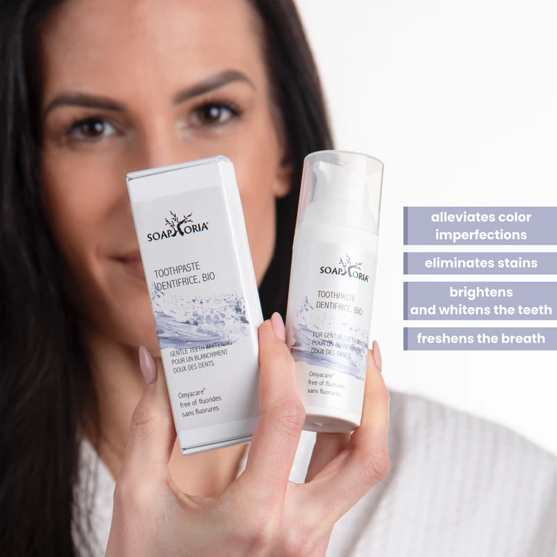 Soaphoria Royal Tooth Serum is een serum voor veilige whitening en bescherming van het tandglazuur.