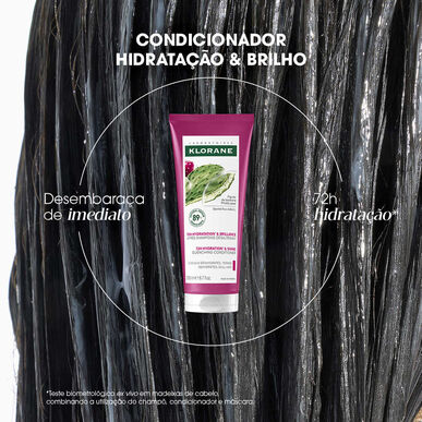 Klorane Prickly Pear 72h kosteuttava ja kiiltoa antava hoitoaine elottomille hiuksille 200ml
