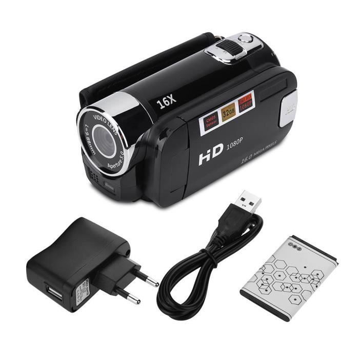 Videocamera digitale HD - FAFEICY - HB046 - 1080P - Rotazione a 270° - 16MP