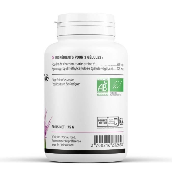 Chardon Marie Bio AB 200 gélules végétales 300 mg