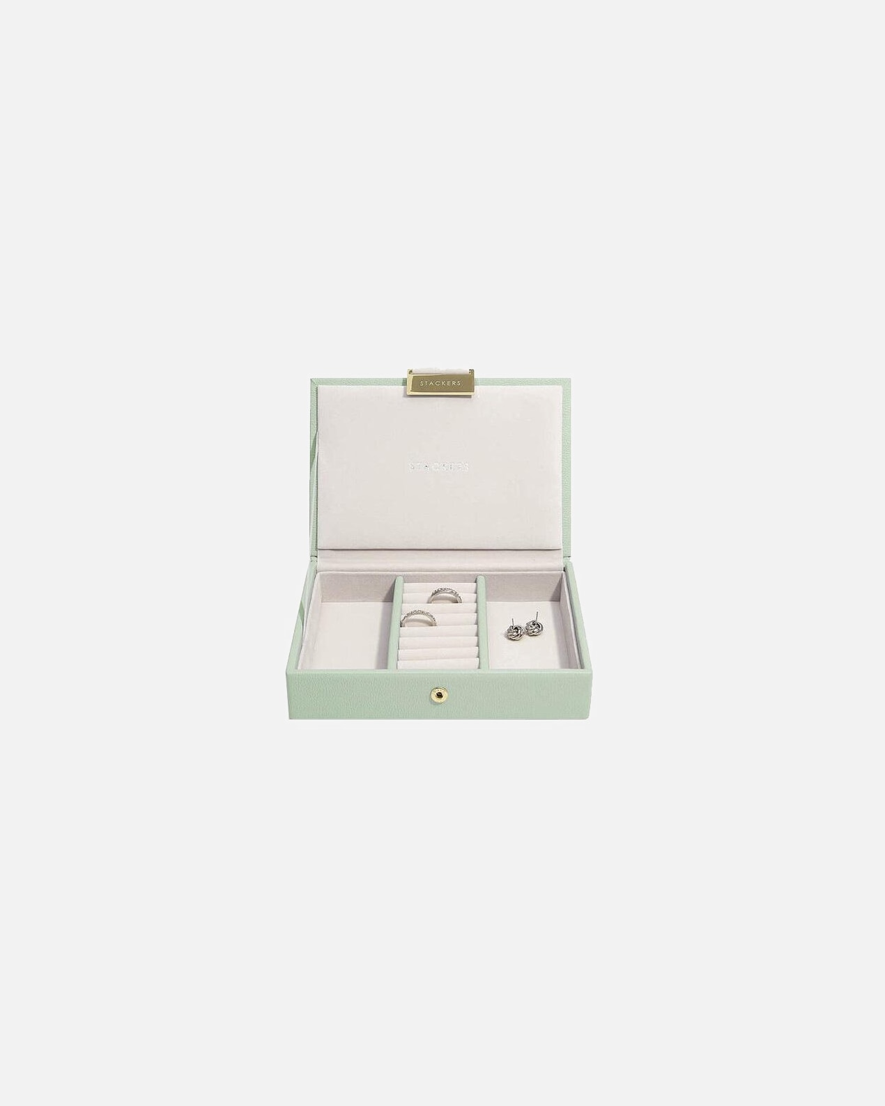 Accessoire de mode Stackers avec couvercle, vert sauge - 1 pièce