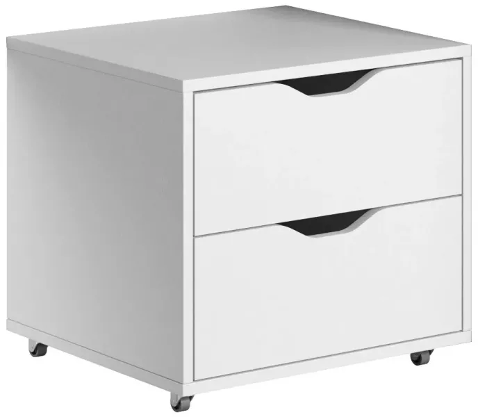 Biały kontenerek pod biurko z 2 szufladami - Tireon