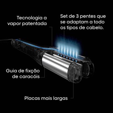 Plancha alisadora de vapor profesional L'Oréal Professionnel SteamPod 4 Edición Limitada Glacial Utopia 1 unidad 1 unidad