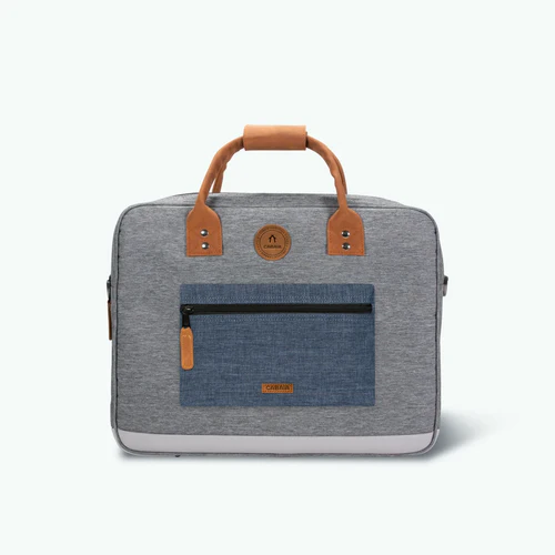 Cabaia Donkergrijze New York laptoptas