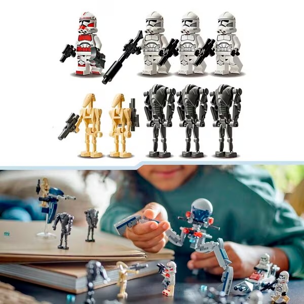 LEGO Star Wars 75372 Бојни пакет клонског војника и борбеног дроида<br>