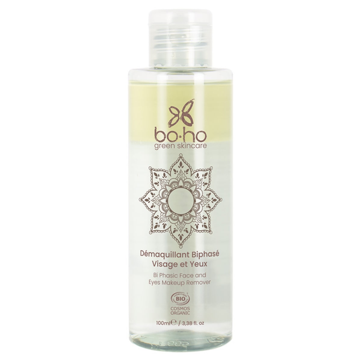 Desmaquillante Boho Beauty, desmaquillante bifásico para rostro y ojos – 100 ml