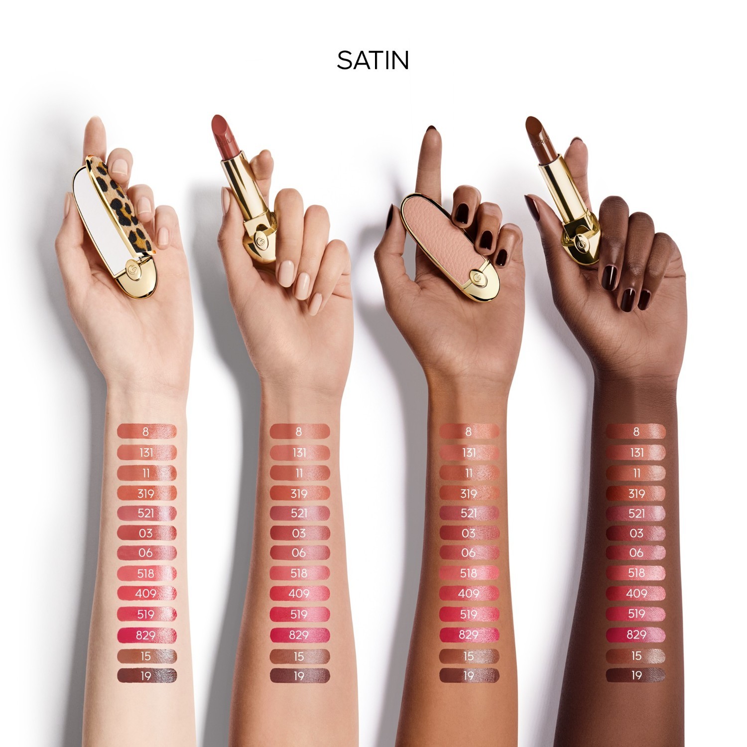 Náhradné balenie rúžu Guerlain Lipstick Rouge G – saténový finiš – 3,5 g