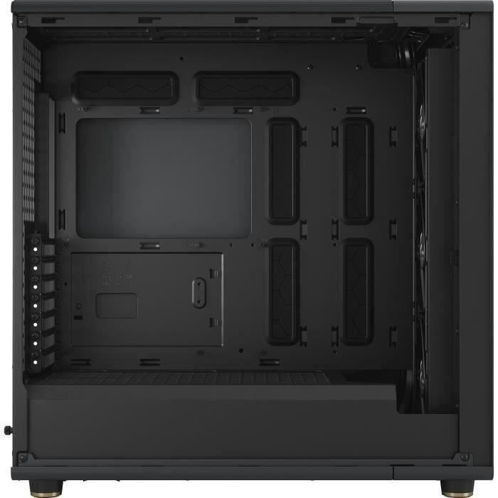 PC-Gehäuse – FRACTAL DESIGN – North XL Charcoal Black TG Dark – FD-C-NOR1X-02 – E-ATX – Elegantes Design aus Holz und Aluminium