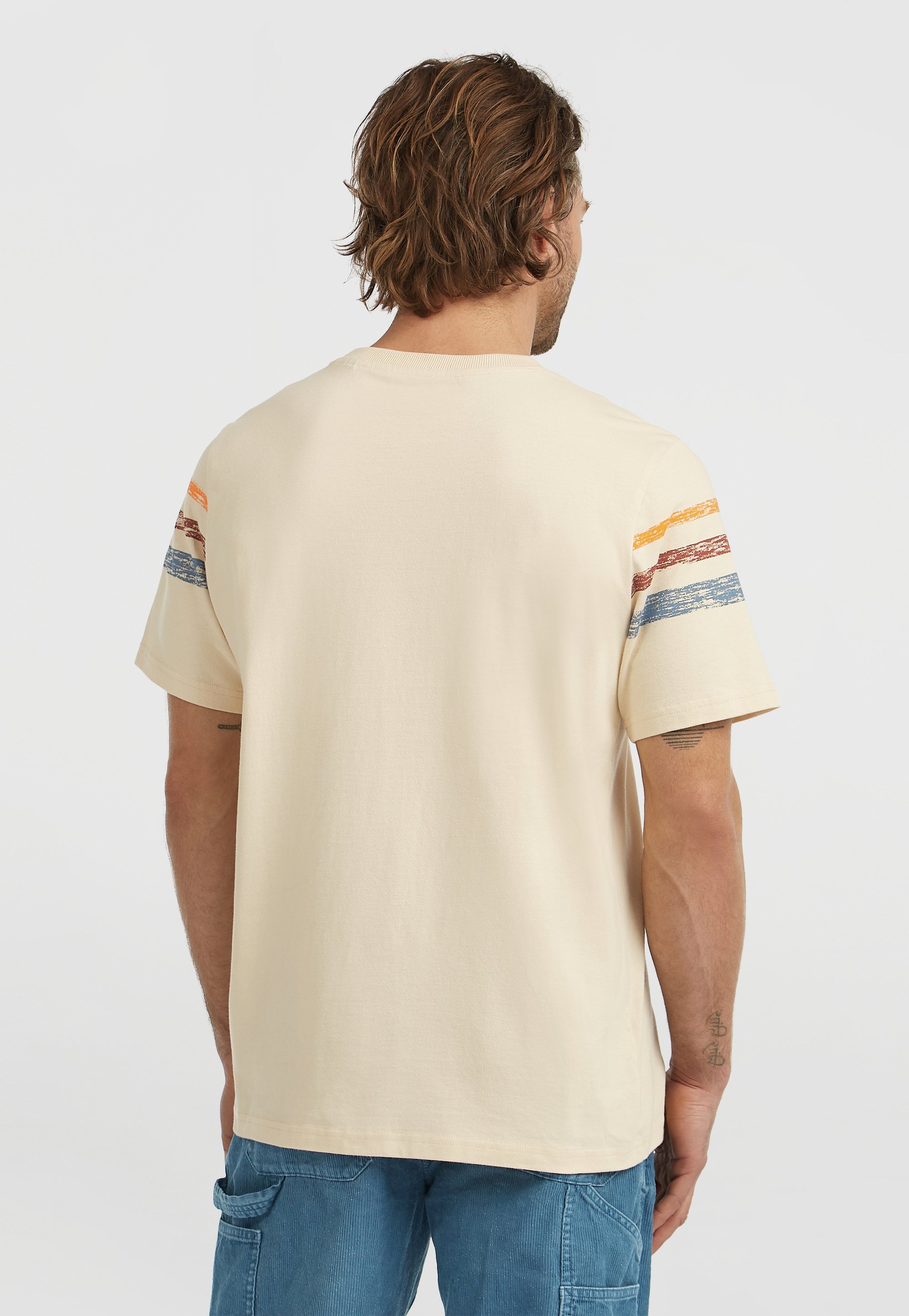 O'Neill O'RIGINALS STRIPE T-SHIRT - T-shirt met print - Mozartblauw