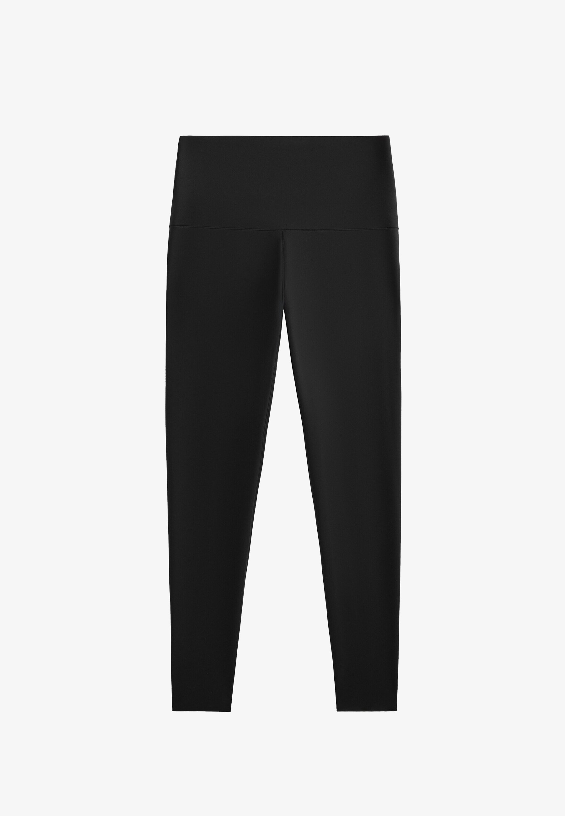 Leggings OYSHO PERFECT ADAPT SUPER-HIGH-RISE ANKLE-LENGTH 65CM - pretas