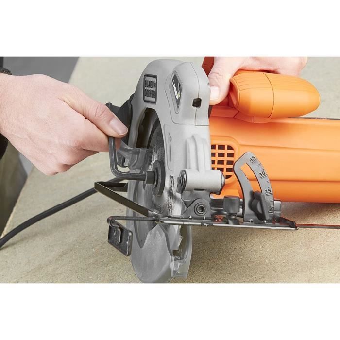 Corded circular saw - BLACK+DECKER - CS1250L-QS - 1250W - 66mm cutting depth - with 1 blade