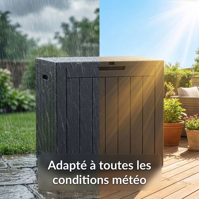 Weatherproof garden storage box - Anthracite 118 L