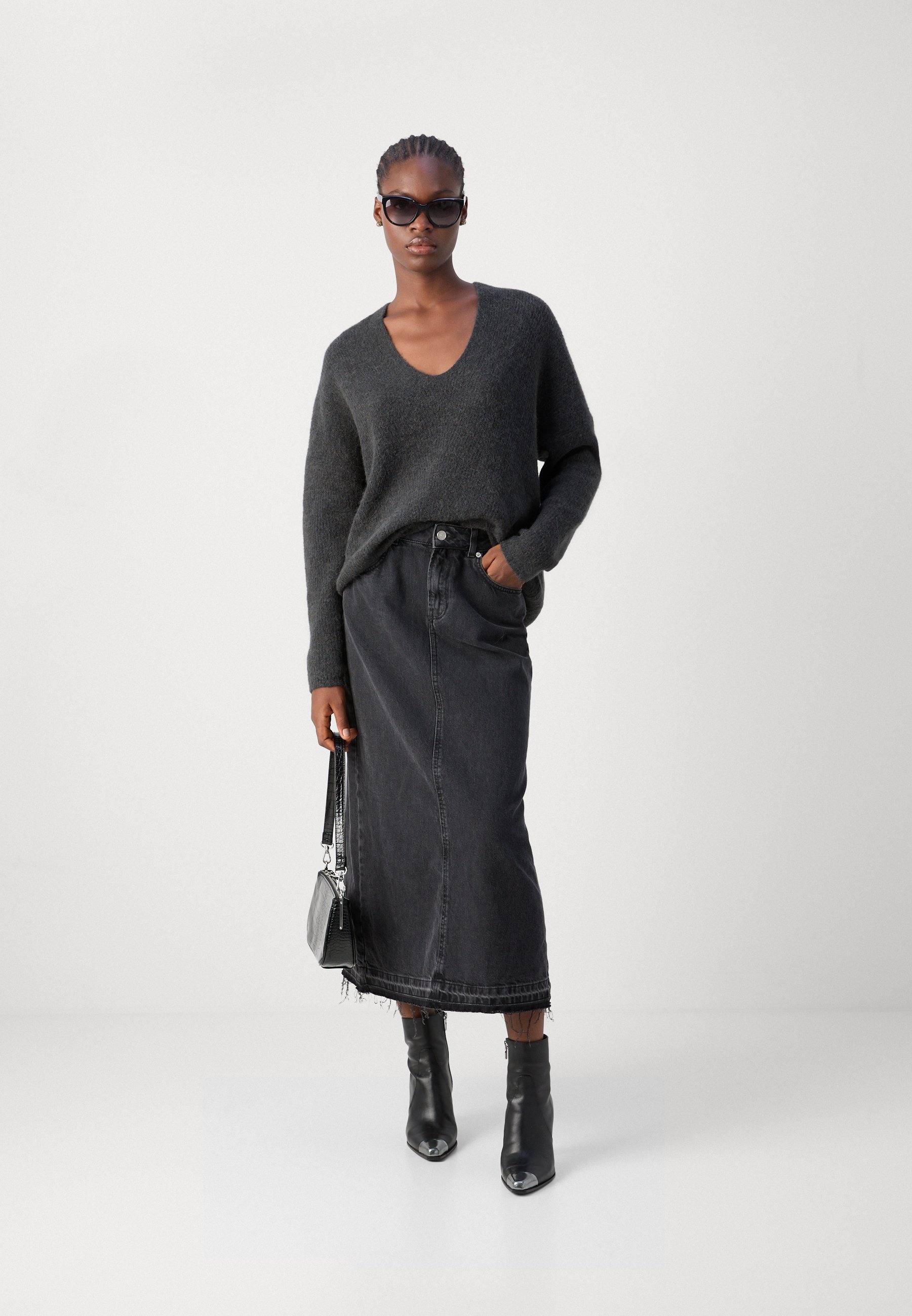 Mos Mosh THORA V-NECK - Gilet - phantom