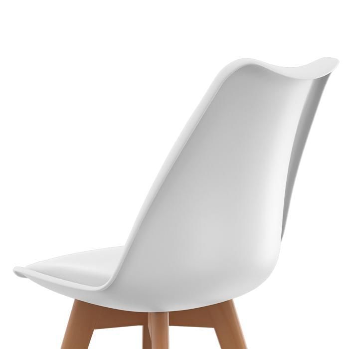 IDMARKET Lot de 6 chaises de salle à manger SARA scandinaves pastel jaune, blanc, gris clair x2, vert mentholé x2