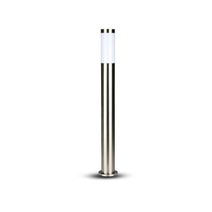 Baliza de jardín - SILUMEN - 80 cm - Acero inoxidable - IP44 - LED E27