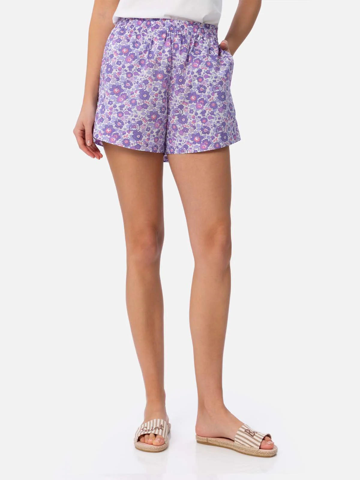 Betsy damesshorts van Meave-katoen met elastische tailleband | Gemaakt met T