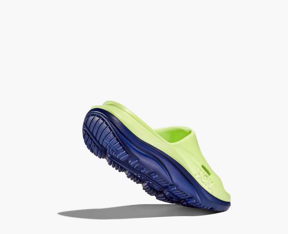 HOKA Ora Recovery Slide 3 Lattuga / Bellwether Blue