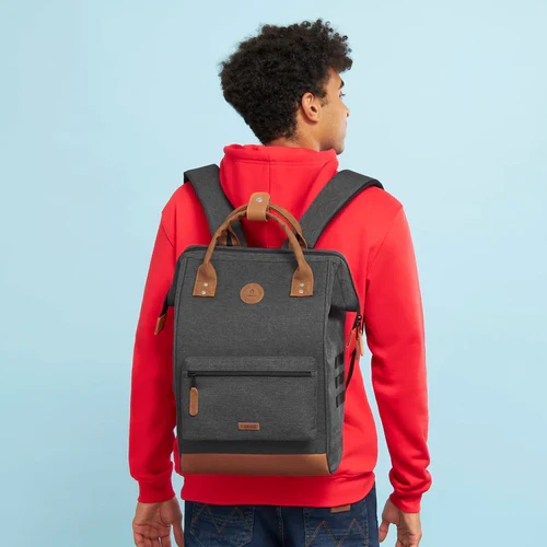 Cabaia Adventurer Großer Rucksack London Grau