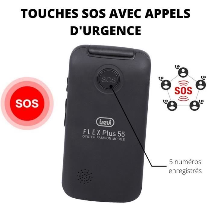 Trevi Flex Plus 55 Preto Celular Flip para Idosos