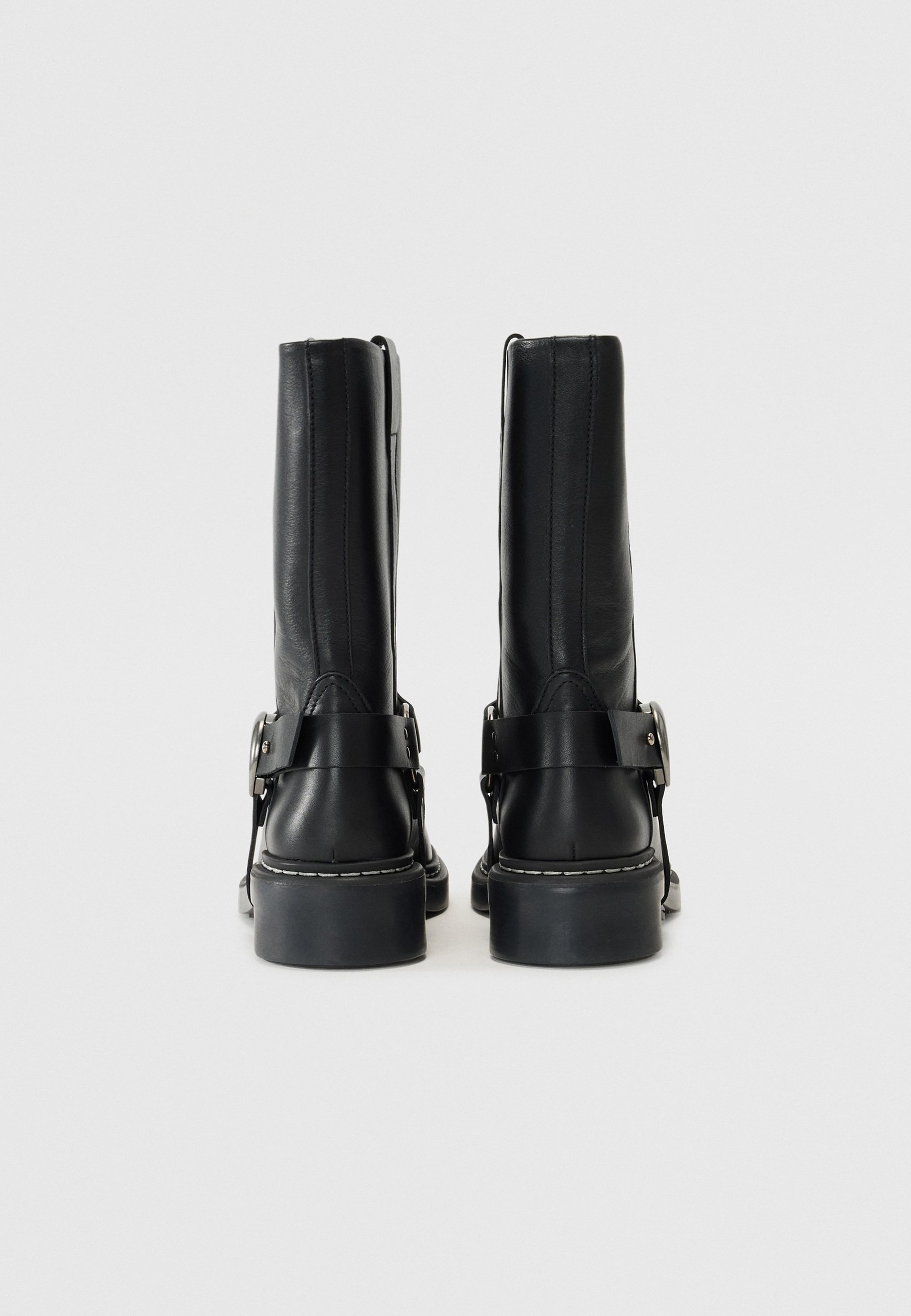 MARINE SERRE SMOOTH MOTO - Stivaletto da cowboy/motociclista - nero