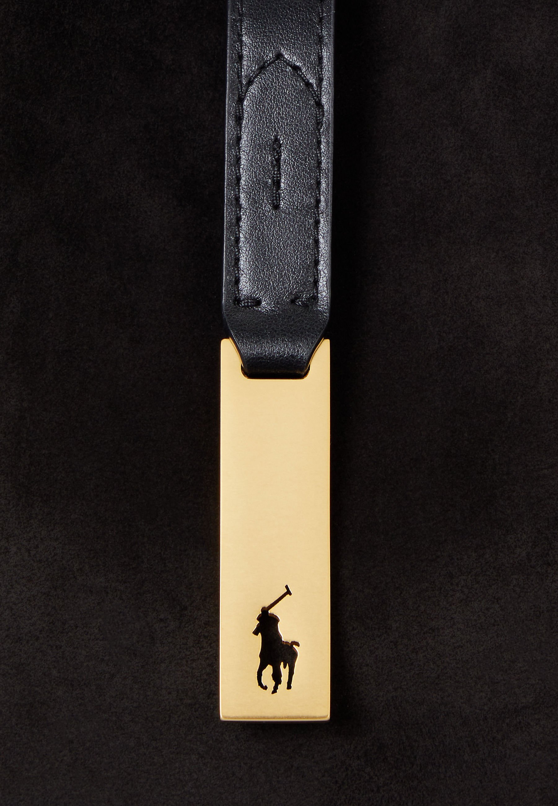 Polo Ralph Lauren POLO ID SUEDE SMALL SHOULDER BAG - Handtas - zwart