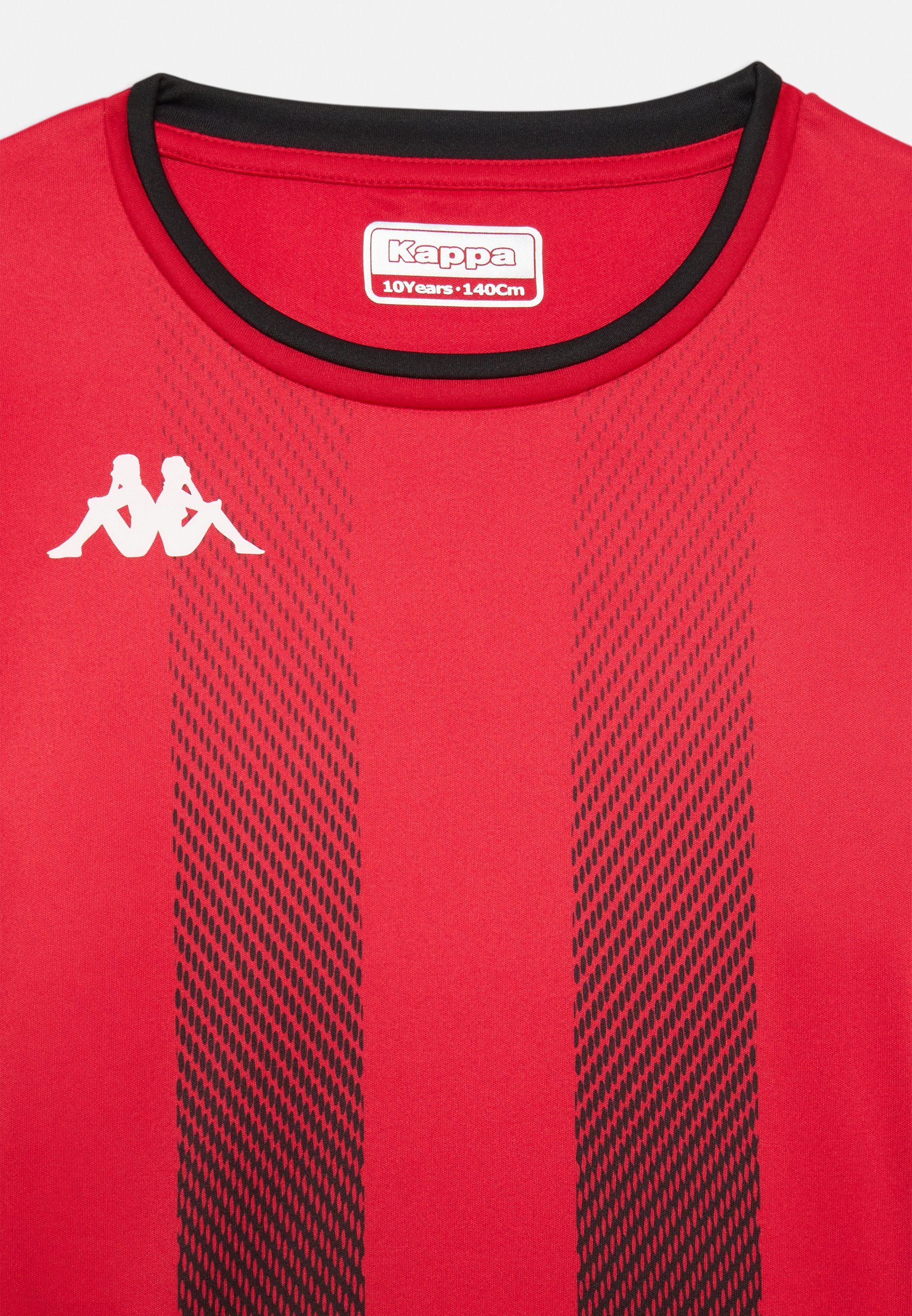 Camiseta esportiva unissex Kappa BUGO - vermelha/preta