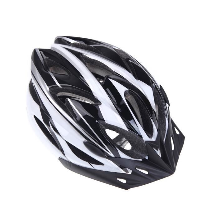 Casque de vélo pour adulte SODIAL - Noir & Blanc - 18 events - EPS et PC