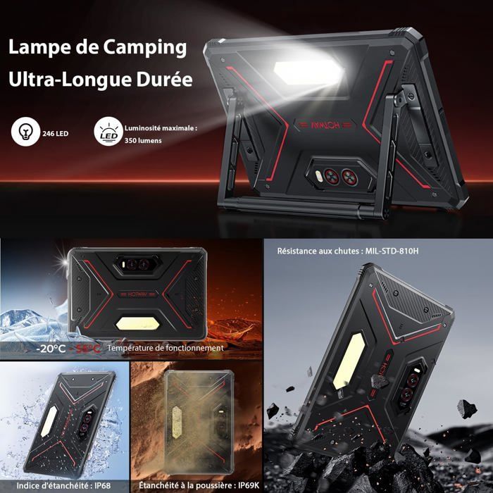 HOTWAV R9 Plus Tablette Incassable Écran 11