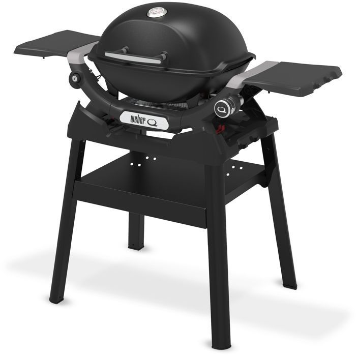 Barbecue a gas Weber Q1200N con supporto - 2,94 kW - 1 bruciatore in acciaio inox - Accensione piezoelettrica - Nero