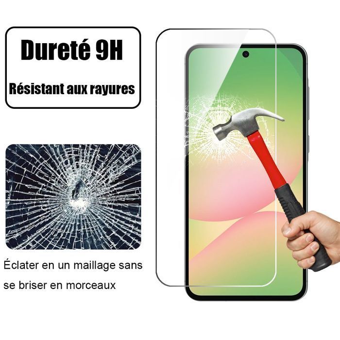 Screenprotector van gehard glas - Booling - voor Samsung Galaxy A56 5G - 3-pack - Krasbestendig - Schokbestendig