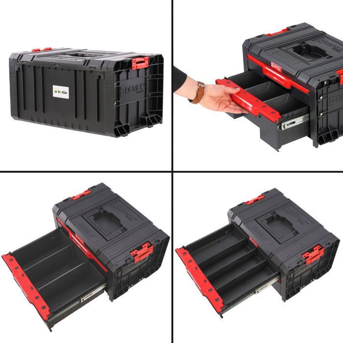 Rangement d'outils - PRO - 3x tiroirs - Sur roulettes - Hauteur 87,5 cm - Modulaire