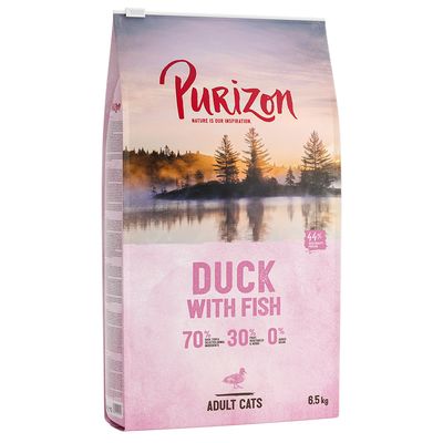 Purizon Graanvrije Eend met Vis voor Volwassenen