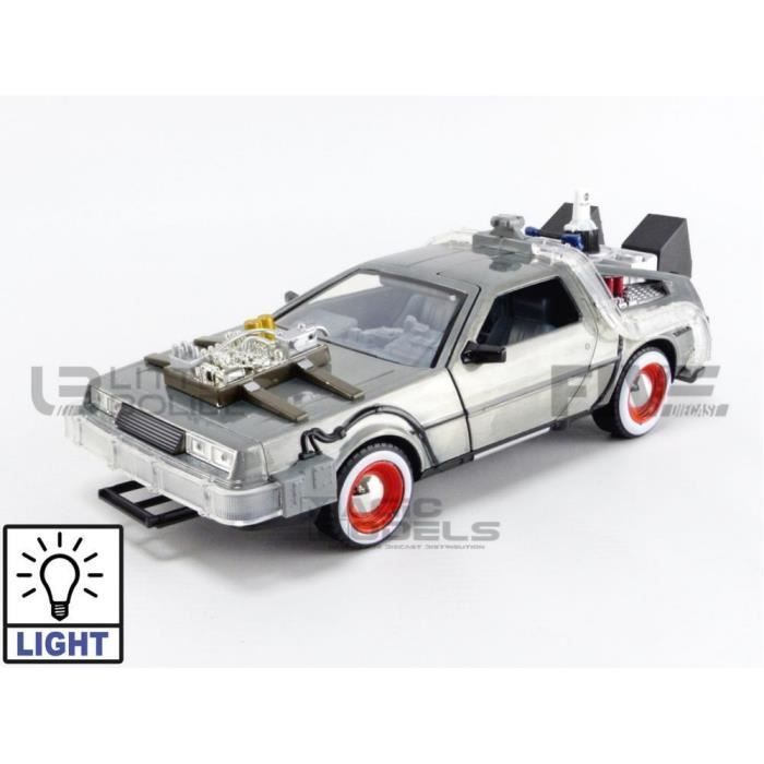 Miniatuurauto - JADA TOYS - DE LOREAN Back to the Future III - 1/24 - Zilver - Collectie