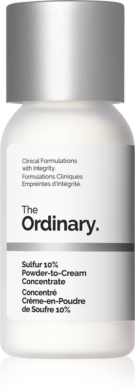 The Ordinary Sulfur 10% pudrový krémový koncentrát proti akné