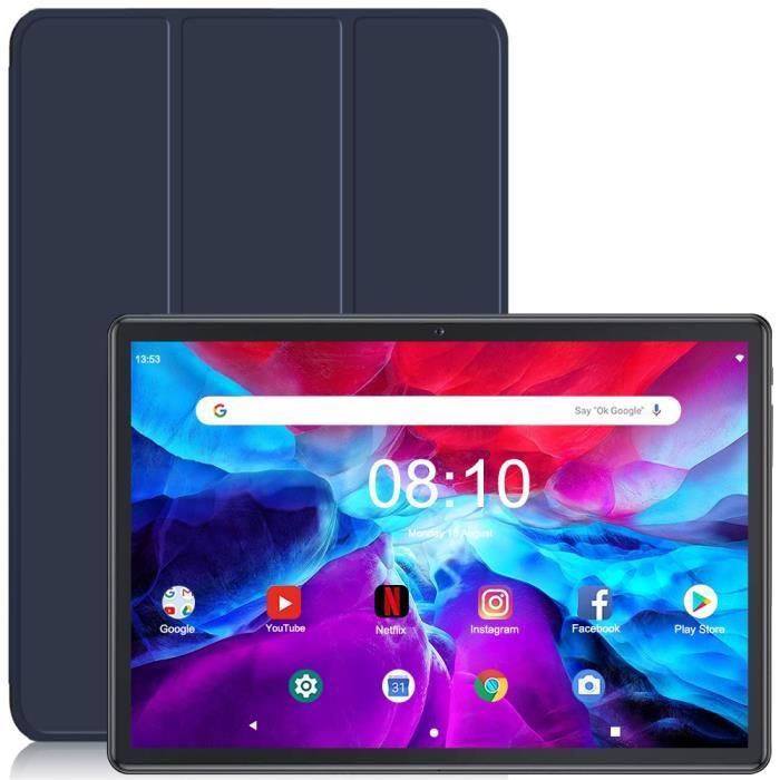 Tablet com tela sensível ao toque de 10 polegadas, Android 13, 16 GB de RAM e 128 GB de ROM | Tela IPS HD de 1280 x 800 | Certificado pelo Google GMS, Dual