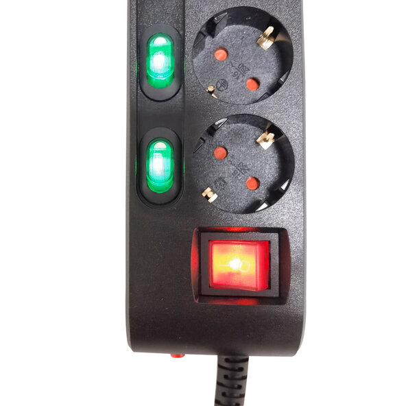 6pinový prodlužovací kabel, černý
