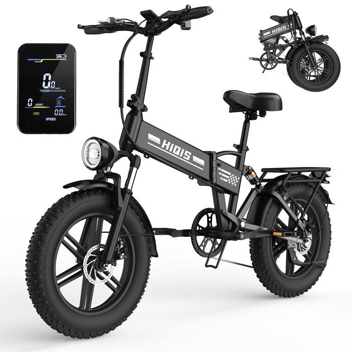 Vélo électrique 1000W-48V 15Ah-50km/h-Vtt électrique adulte 20