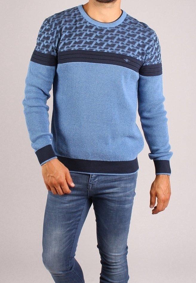 Gabbiano trui - gemêleerd blauw