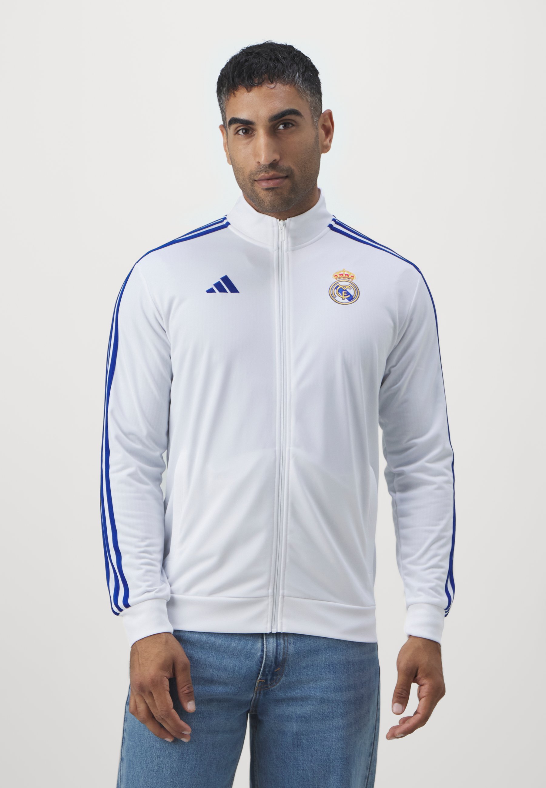 adidas Performance REAL MADRID DNA TRACK TOP - Odzież klubowa - biały