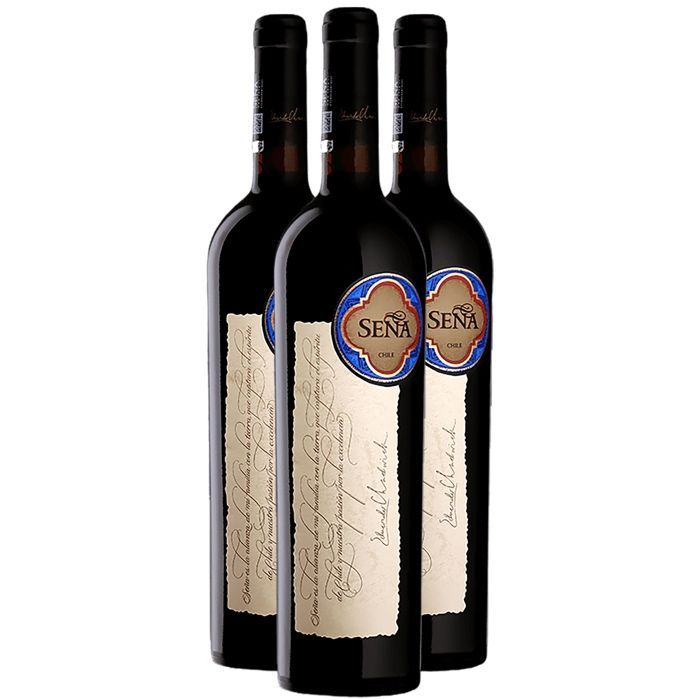 Domaine Sena Chile Viña Sena 2020 - Vino tinto de Chile (3x75cl)