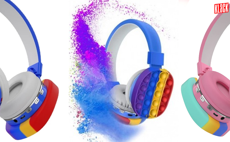 Auriculares Bluetooth 5,0 Inalámbricos Pop It Klack Compatível Com Iphone Xiaomi Samsung Huawei