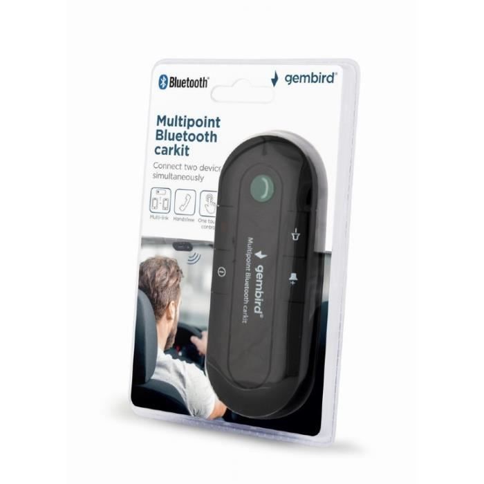 Hands-free kit - Bluetooth - v.2.1 - Excellent voice quality - 7.5 hours of talk time - Black