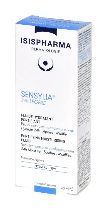 Isispharma Sensylia 24h Legere - Fluid nawilżający i wzmacniający skóra normalna i mieszana 40ml